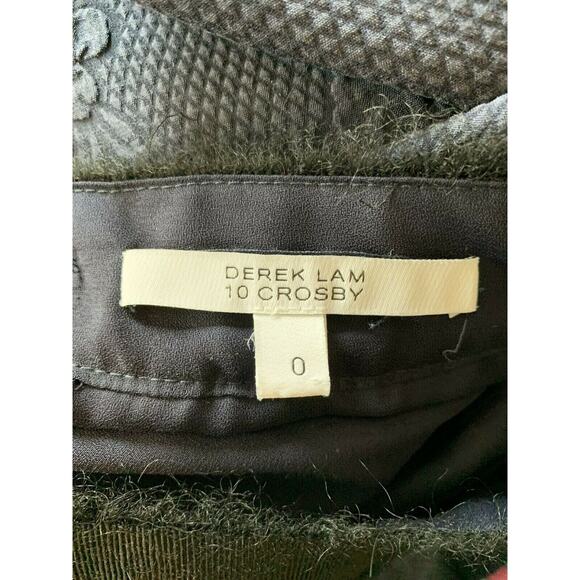 DEREK LAM 10 CROSSBY 100% SILK TIERED MINI SKIRT SIZE 0 - Picture 3 of 8